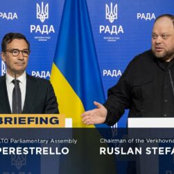 Joint Briefing: Ruslan Stefanchuk and NATO Parliamentary Assembly President Marcos Perestrello