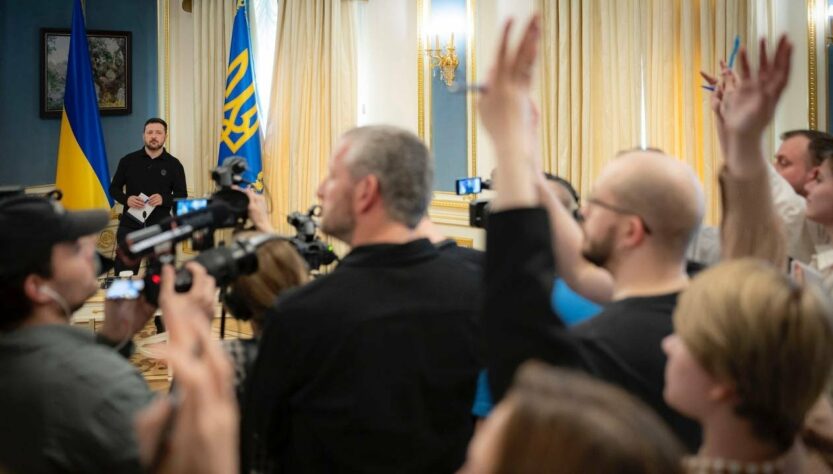 Пресбрифінг Президента України Володимира Зеленського щодо дипломатичної роботи цього тижня [22.04]