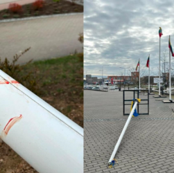 Новини світу - У Литві вандали повалили флагштоки з прапорами України