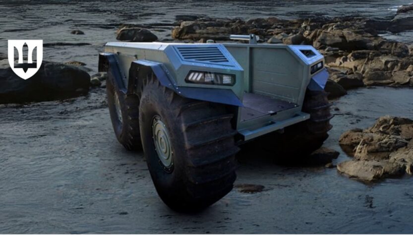 Новини України - У ЗСУ передали унікальну бронеамфібію UNEX UGV
