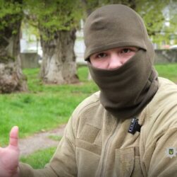 Про знищення російської техніки – розповів боєць стрілецького батальйону поліції на псевдо Слон