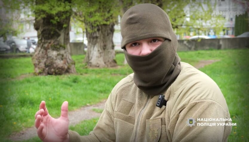 Про знищення російської техніки – розповів боєць стрілецького батальйону поліції на псевдо Слон