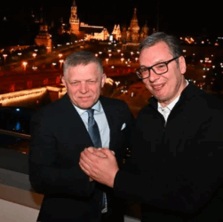 Новини світу - Вучич та Фіцо зустрілися у Москві на фоні Кремля