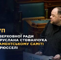Виступ Руслана Стефанчука на Парламентському саміті НАТО в Брюсселі