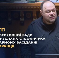 Виступ Руслана Стефанчука на пленарному засіданні Сенату Франції