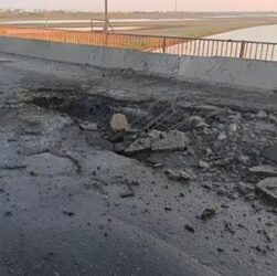 Новини України - У Криму повідомляють про пожежу поблизу Чонгарського мосту
