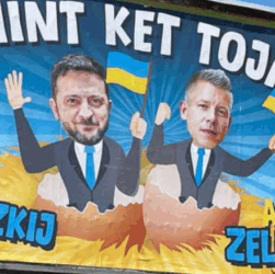 Новини світу - В Угорщині карикатуру на Зеленського використали в кампанії проти опозиції