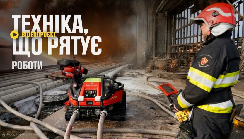 Пожежний робот під обстрілами: ексклюзив із серії “Техніка, що рятує”