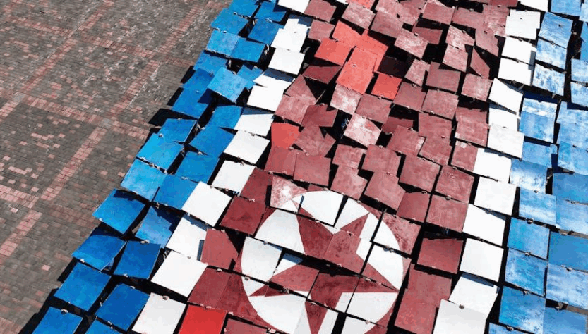 Новини України - У Донецьку провели акцію до Дня незалежності КНДР