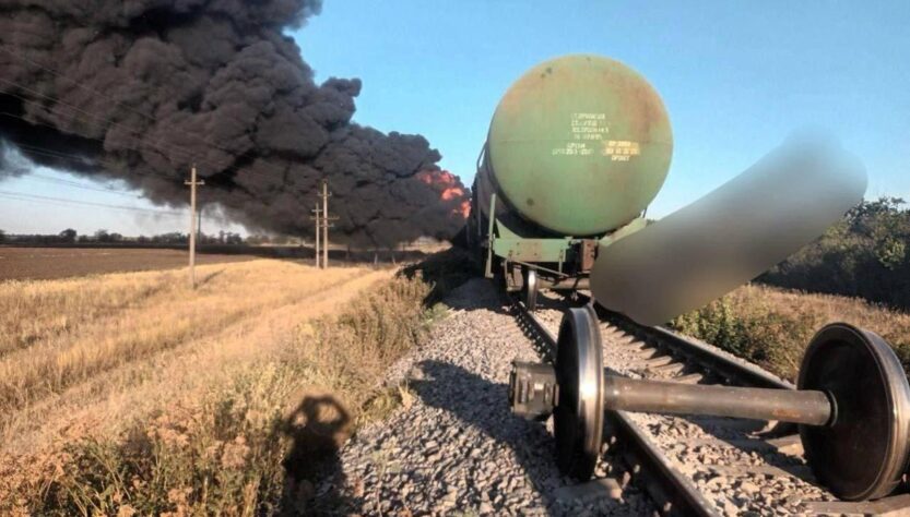 Новини України - З'явились кадри знищення поїзду РФ на Запоріжжі