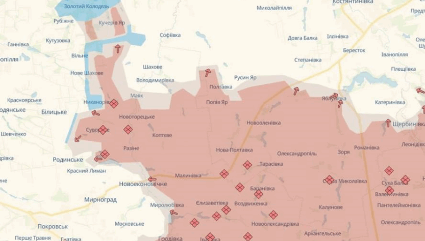 Новини України - ЗСУ відкинули росіян на Донеччині - DeepState