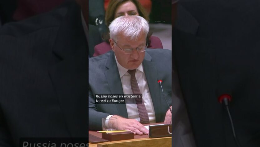 Ukraine’s Foreign Minister Andrii Sybiha at the Emergency Meeting of the UN Security Council 🇺🇳