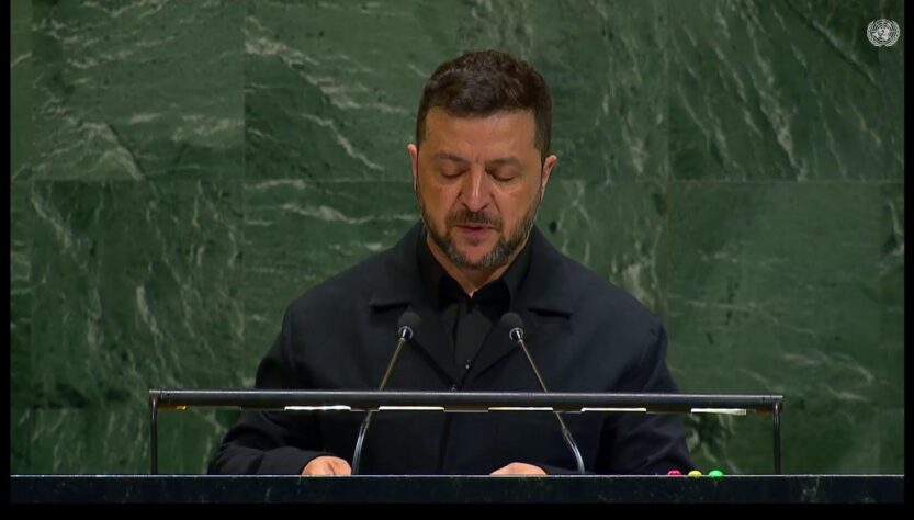 Виступ Володимира Зеленського під час загальних дебатів Генеральної Асамблеї ООН