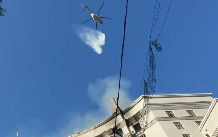 Новини Києва - Свириденко підтвердила пошкодження будівлі Кабміну