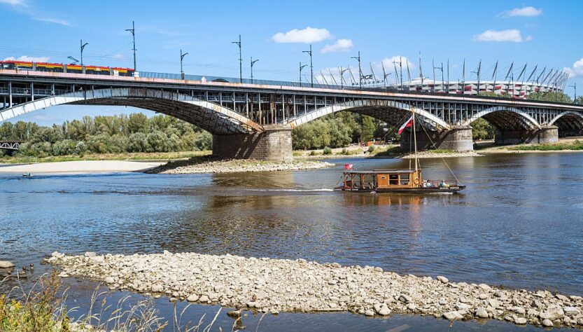 Новини світу - У Варшаві зафіксували рекордно низький рівень води у Віслі