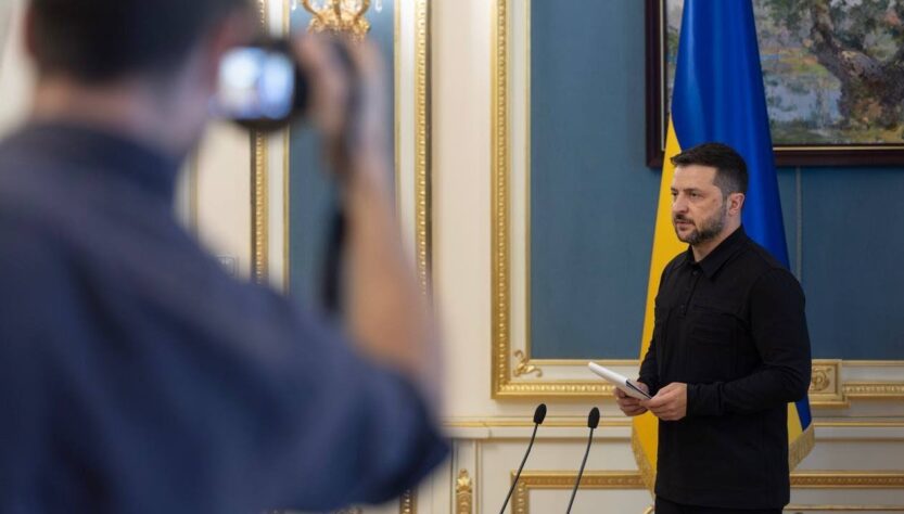 Брифінг Президента України Володимира Зеленського