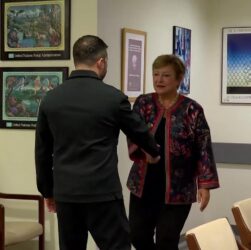 Новини України - Зеленський обговорив з директоркою МВФ заморожені активи РФ