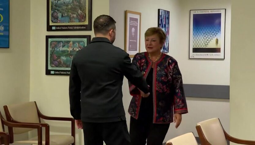 Новини України - Зеленський обговорив з директоркою МВФ заморожені активи РФ