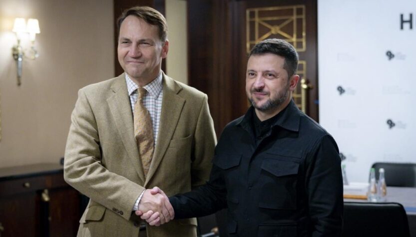 Новини України - Зеленський зустрівся з главою МЗС Польщі на тлі атаки дронів РФ