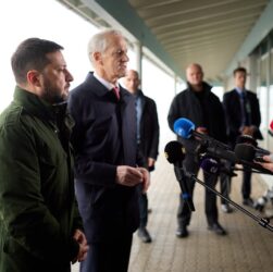 Спілкування Володимира Зеленського і Йонаса Гара Стере з медіа