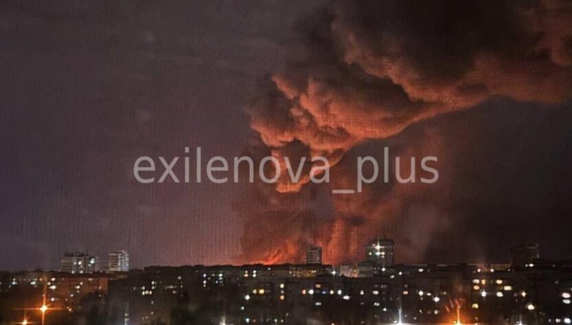 Новини України - Дрони атакували окупований Донецьк: потужна пожежа