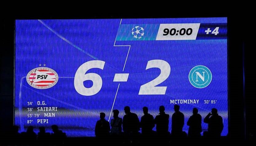 Новини спорту - Історичне фіаско: Наполі зазнав найбільшої поразки в ЛЧ