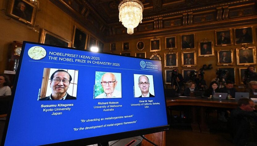 Технології - Стали відомі лауреати Нобелівської премії-2025 з хімії