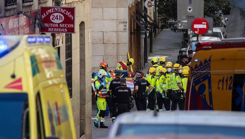 Новини світу - У центрі Мадрида обвалилася будівля: є загиблі