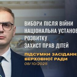 Підсумки засідання Верховної Ради: відтермінування місцевих виборів, Національна установа розвитку