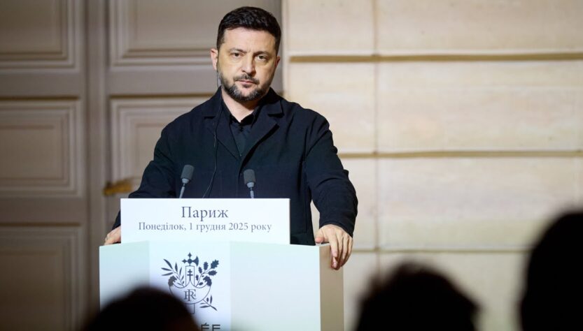 Заява Володимира Зеленського під час спілкування з медіа разом з Емманюелем Макроном