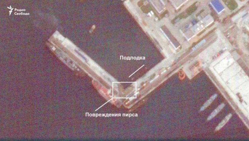 Новини України - Ураження субмарини РФ: з'явилися знімки з космосу