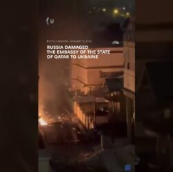 Russia damaged the Embassy of the State of Qatar to Ukraine