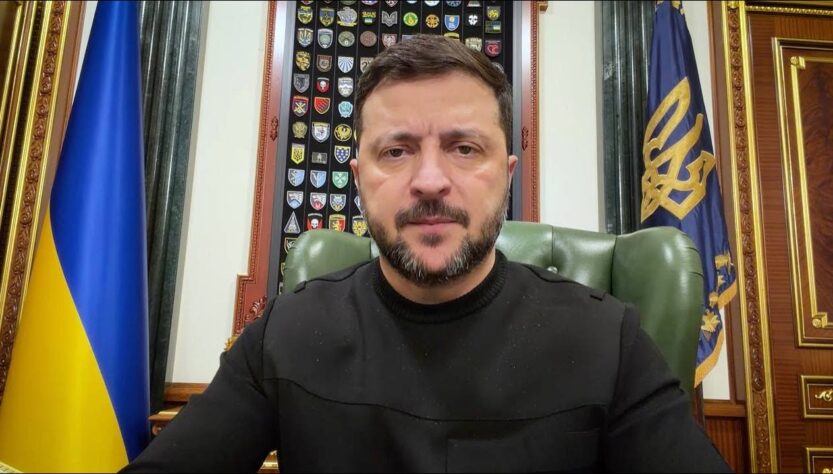 Звернення Володимира Зеленського наприкінці 1416-го дня війни